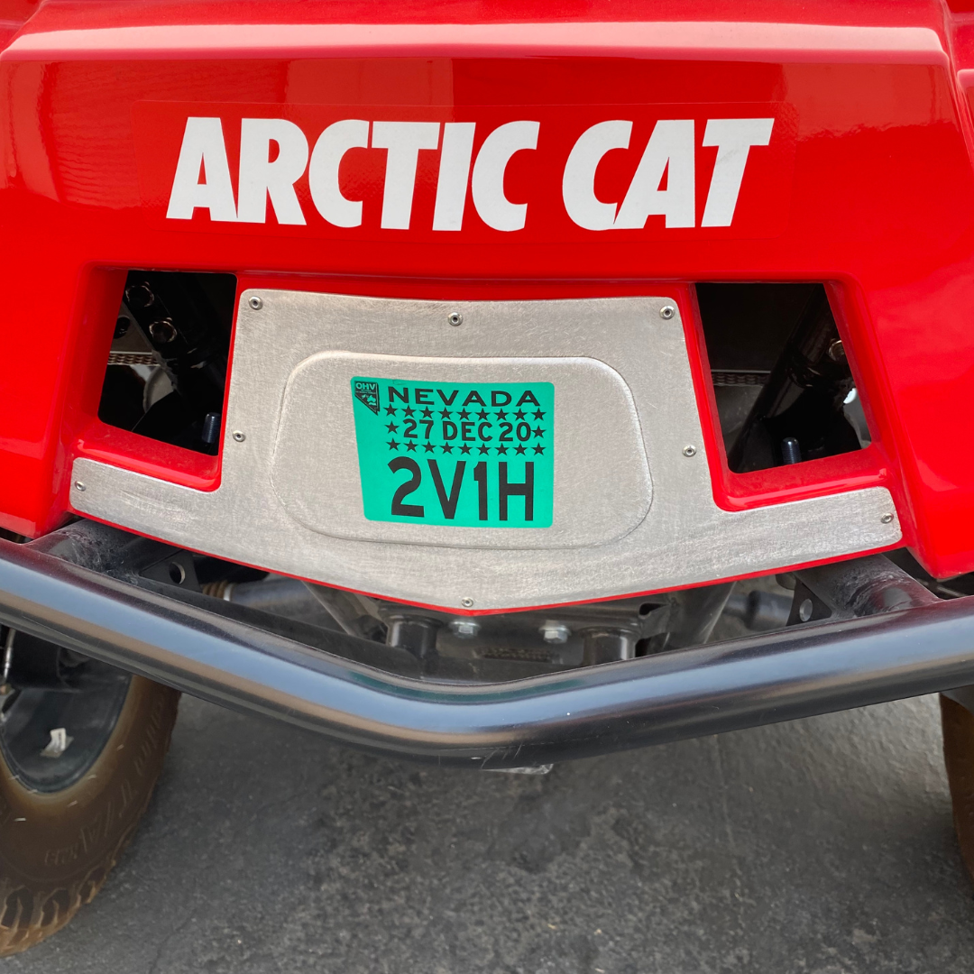 Wildcat XX OHV/Registration Plate
