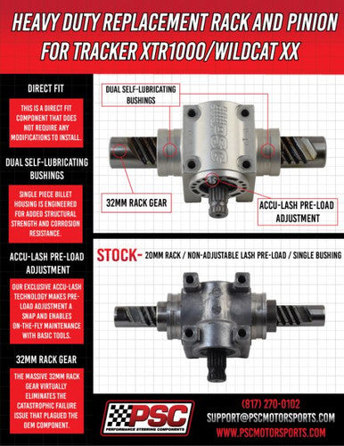 Wildcat XX Billet Rack & Pinion